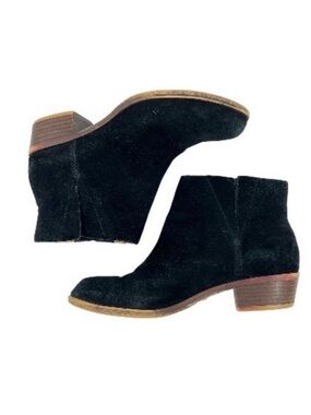 Lucky Brand Black Suede Ankle Booties